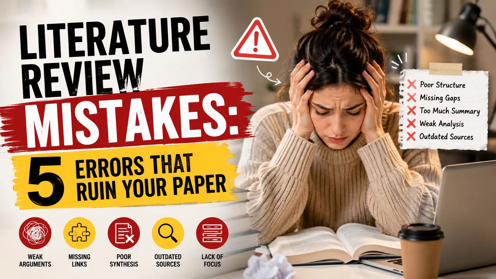 Literature Review Mistakes: 5 Errors That Ruin Your Paper