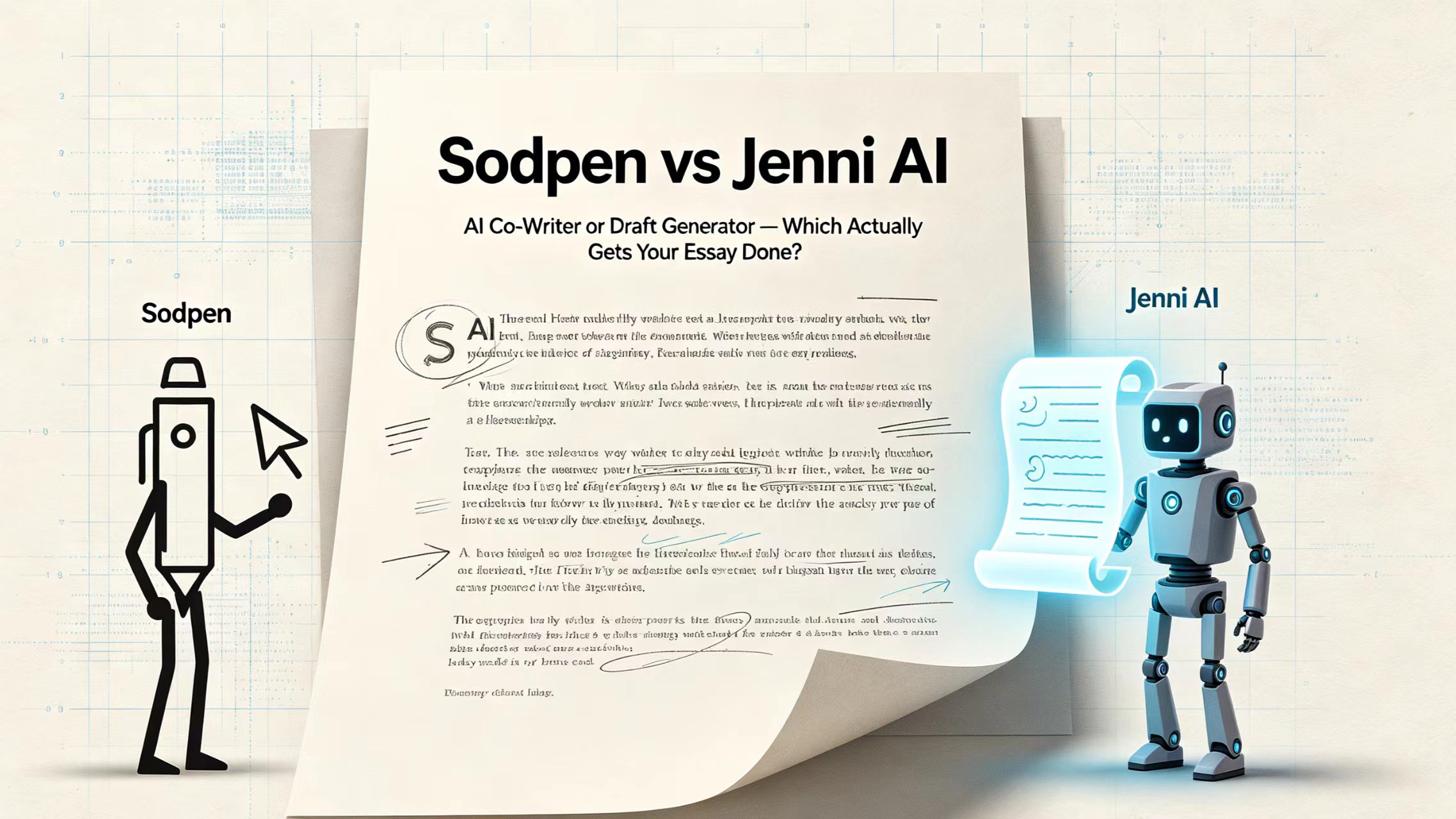 Sodpen vs Jenni AI: AI Co-Writer or Draft Generator — Which Actually Gets Your Essay Done?