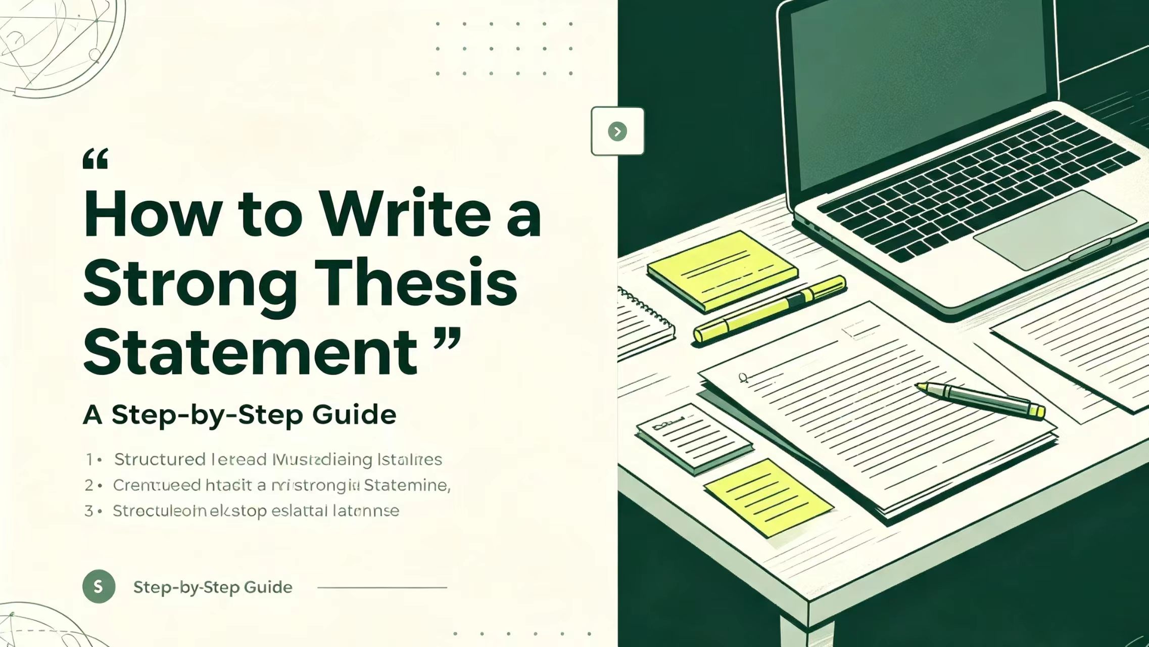 How to Write a Strong Thesis Statement: A Step-by-Step Guide